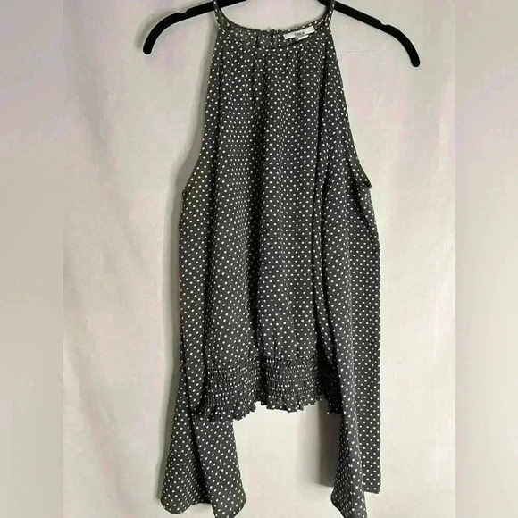 Brand: bar IIl
bar IIl Womens Cold Shoudler Halter Top Shirt, Grey, Small - Picture 1 of 8